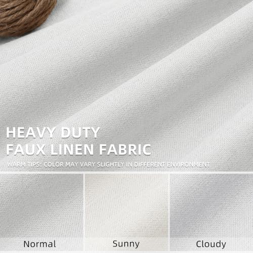 ChrisDowa White Blackout Curtains 63 Inches Long 2 Panels for Bedroom - color: White, size: 40"W x 63"L (Pack of 2)