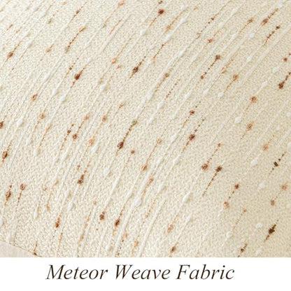 Boho Throw Pillow Covers 18 x 18 in Set of 2 - Meteor Style Fabric Textured Neutral Farmhouse Decorative Cushion Case Accent Striped Square Pillowcase for Sofa, Couch, Beige and Brown - size: 18" x 18" (Pack of 2)