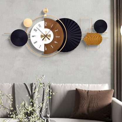 47X21.6inch Extra Large Wall Clock Battery Operated - color: Black47x21.6inch, size: Large