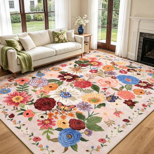 Blush Area Rug 6x9 for Living Room Bedroom - color: Blush Beige, size: 6' x 9' (Rectangular)