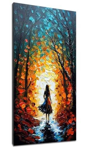 Alenoss Hand Painted Modern Oil Paintings on Canvas Wall Art - color: AL-B104