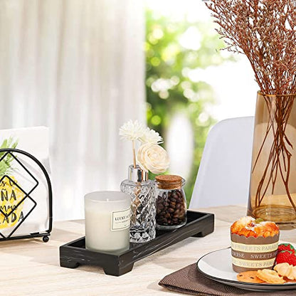 Luxspire Marble Tray for Soap Dispenser Perfume Jewelry, S, Ink Black - color: A - Ink, style: Small