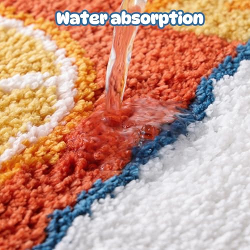 TRUEDAYS Sardine Bath Mat, Cute Bath Mat for Bathroom 20x30 Inch, Blue - color: Blue, size: 20x30 inches (Rectangular)