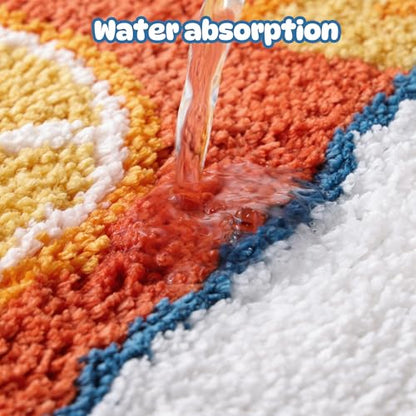 TRUEDAYS Sardine Bath Mat, Cute Bath Mat for Bathroom 20x30 Inch, Blue - color: Blue, size: 20x30 inches (Rectangular)