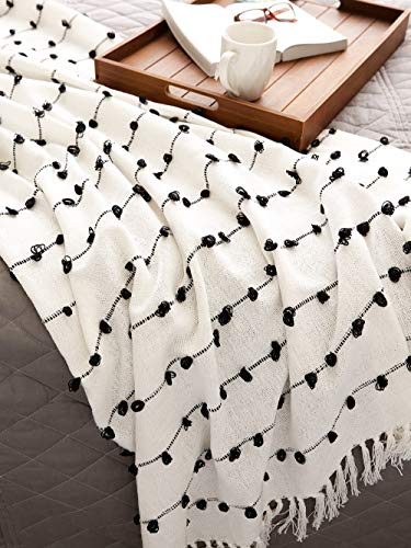 DII Woven Loop Throw Collection, 50x60, Off-White - color: Off-white