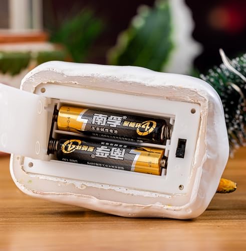 Christmas Village Decoration for Little boy and Dog,Battery Powered Luminous LED, Suitable for Home Decoration During Christmas, Holidays, Parties, and New Year.