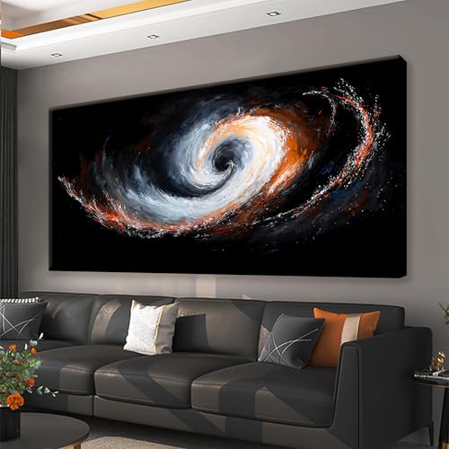 QSQ Large Abstract Wall Art For Living Room Print 29 × 58 In - color: KA7B, size: 58"L x 29"W