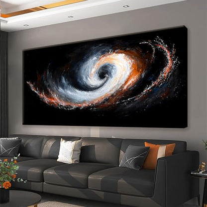 QSQ Large Abstract Wall Art For Living Room Print 29 × 58 In - color: KA7B, size: 58"L x 29"W