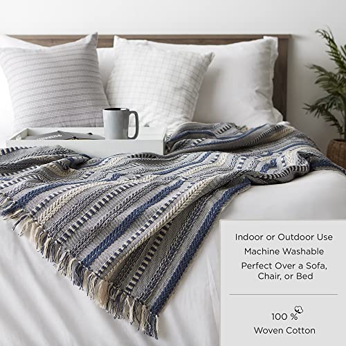 DII Diamond Throw Collection Cotton Woven, 50x60, Jadeite - color: Jadeite, size: 50x60"