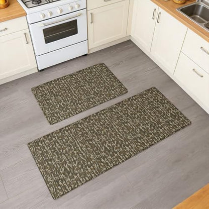 Feelyou Camouflage Camo Military Rugs Kitchen 32x29 32x47 - color: Army Green
