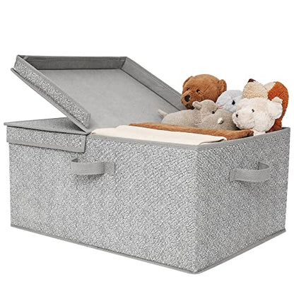 GRANNY SAYS Extra Large Storage Bins with Lids, Closet Bins, Gray - color: Gray, size: Extra Large - 1 Pack