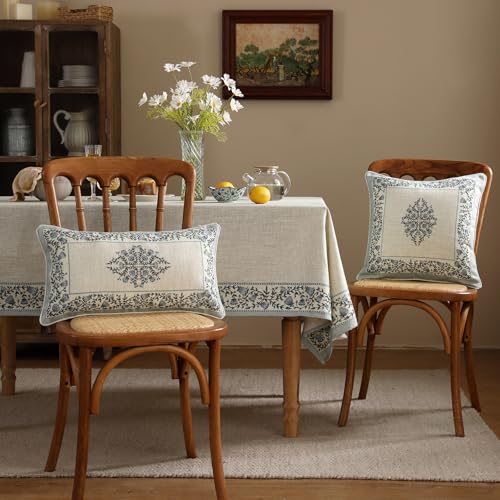 ISAENNE Designer Elegant Rectangle Throw Pillow Cover,Set of 2,20"x12" - color: Segerman a, size: 20" x 12" (Pack of 2)