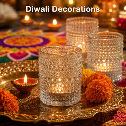 36 Pack Votive Candle Holders, Clear Tealight Candle Holder for Centerpiece - color: Clear