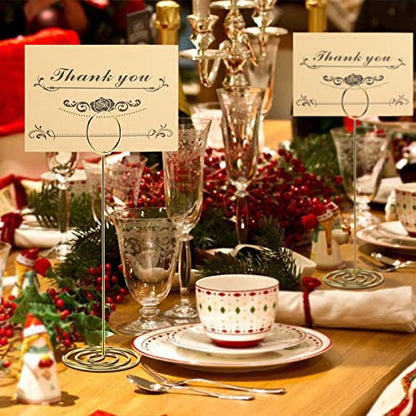 Table Number Holders, 10PCS Place Card Holder, Photo Holder (8.7" Gold) - color: Gold, size: Extra Large