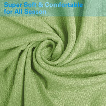 AmyHomie Cooling Blanket Queen Size 90"x90", 100% Rayon Derived from Bamboo - color: Green, size: Queen (90"x90")