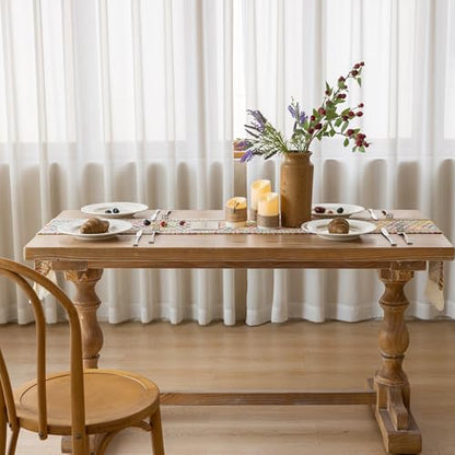Keketoarrange Boho Macrame Table Runner 12x108 Inch - color: Colorful, size: 108"L