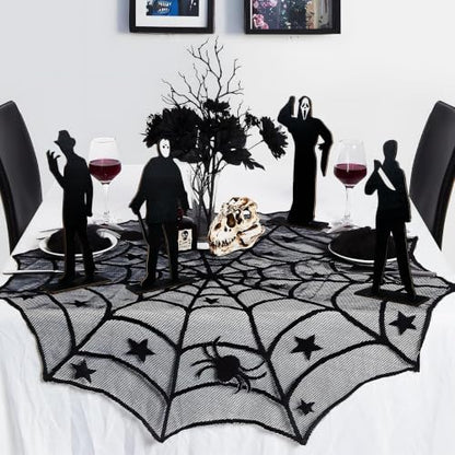 Halloween Decorations 4PCS Halloween Horror Movie Wooden Table Centerpieces