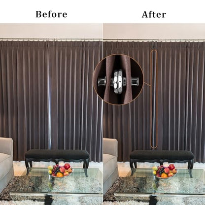 ZENGLU Magnetic Curtain Closer for Home Office Bedroom, 8Pairs Strong Magnets, No Need for Drilling, Easy to Install