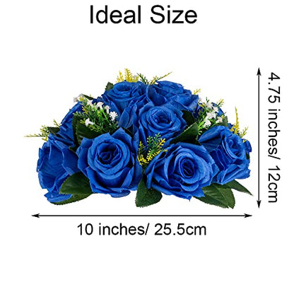 Flower Centerpieces for Wedding Tables: Royal Blue, 2 Packs - color: Royal Blue