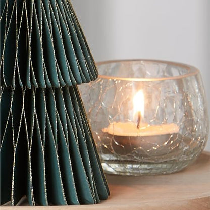 Set of 3 Honeycomb Paper Pine Forest Trees (Medium Set 3 Pine) - color: Medium Set 3 Pine