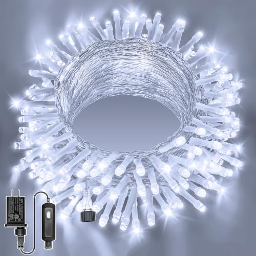 Ollny 120LED 40FT String Lights, Cool White Plug in Fairy Lights with Timer - color: Cool White, size: 120 LEDs