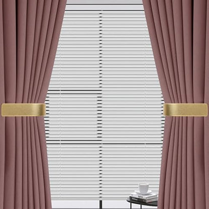 Groleca 2 Pack Curtain Holdbacks Curtain Tiebacks Wall Mount, Gold - color: Gold