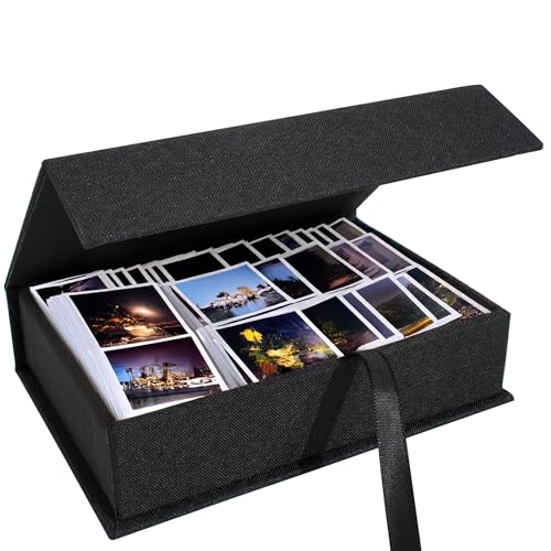 Photo Storage Box 8x10, Memory Box - Black - color: Black, size: 8"x10"