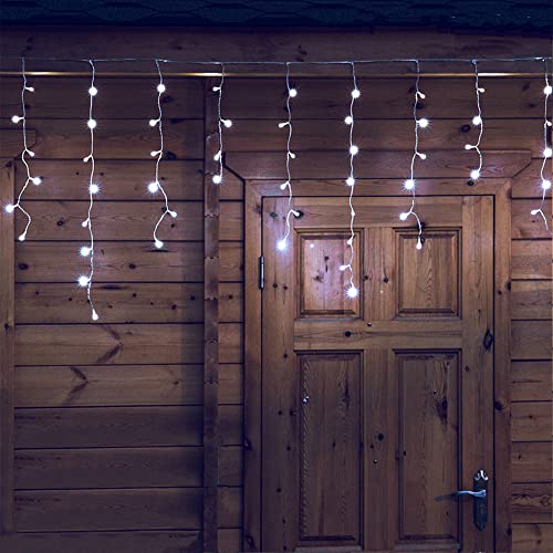 300 LED Christmas Icicle Lights,33FT White String Lights - color: White