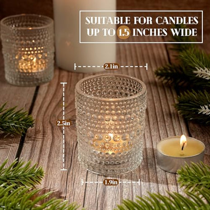 36 Pack Votive Candle Holders, Clear Tealight Candle Holder for Centerpiece - color: Clear