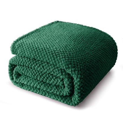 Whale Flotilla Soft Fleece Queen Size Bed Blanket, Emerald Green - color: Emerald Green, size: Queen(90x90 In)
