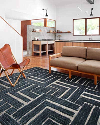 Loloi Hagen Blue/White 7'-10" x 10'-10" Area Rug - color: Blue / White, size: 7'10" x 10'10" (Rectangular)