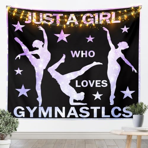Feelyou Gymnastics Tapestry 70"x92" - color: Multi 905, size: 92"L x 70"W