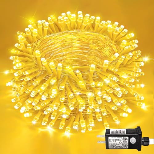 82FT 250 LED String Lights Indoor, Warm White Christmas Lights Outdoor - color: Warm White, size: 82FT 250LED