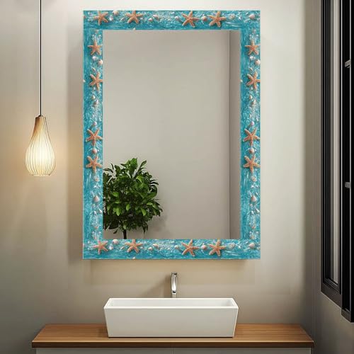 IVN Wallpaper Border Peel and Stick Wall Ocean Starfish Shell 4x196 Inch - color: Ocean Starfish Shell