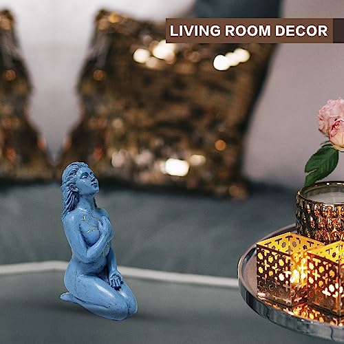 Reading Lady Statue, Decorative Female Figurine Thinker Aesthetic Sculpture, Bookshelf Desk Home Living Room Bedroom Modern Abstract Decor (Self Love) - style: Self Love