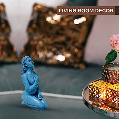 Reading Lady Statue, Decorative Female Figurine Thinker Aesthetic Sculpture, Bookshelf Desk Home Living Room Bedroom Modern Abstract Decor (Self Love) - style: Self Love