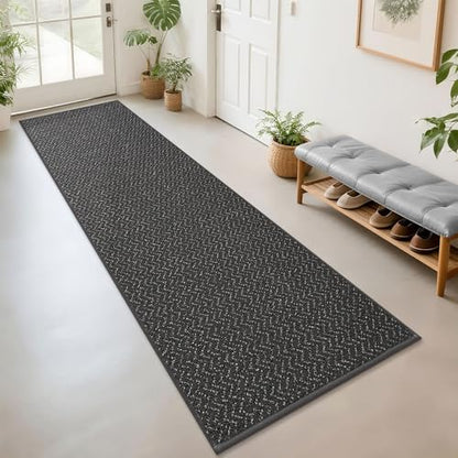 COSY HOMEER Hallway Runner Rugs Non-Slip Washable 2'7"x10' Dark Grey - color: Dark Grey, size: 2'7" x 10'