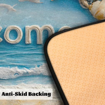 Beach Summmer Kitchen Rug Non-Slip Indoor Carpet Absorbent Welcome Mat - color: A:a-8