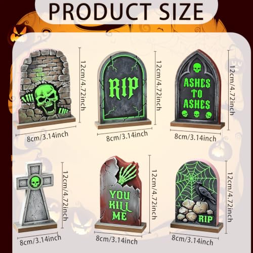 Halloween Tombstone Decor, Halloween Table Decorations Indoor for Home - style: RIP