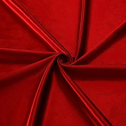 ELKCA Luxury Burgundy Red Velvet Curtain Valances for Living Room with Beads(79inch,1 Panel) - color: Burgundy Red, size: 79"W x 43"L (Pack of 1)