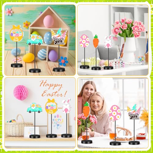 DoubleFill 6 Pcs Easter Decoration for Home Table Centerpieces - style: Easter