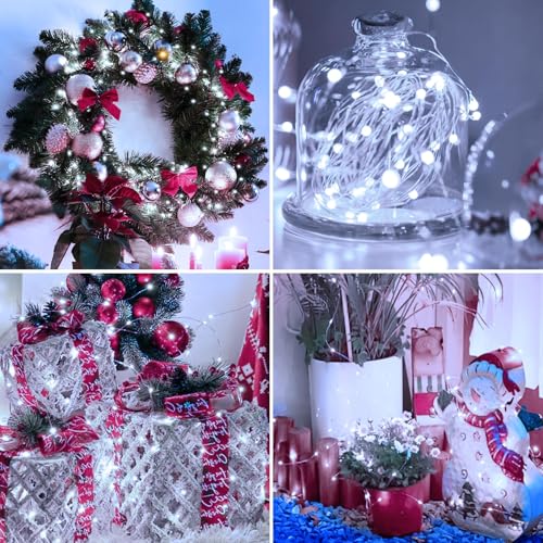6 Pack Fairy Lights Battery Operated - 7ft 20 Led Twinkle Lights 3 Modes, Bulk Mini String Lights Waterproof for Mason Jars Vases DIY Party Wedding-Warm White & Cold White - color: Warm White&Cool White, size: 6 Pack