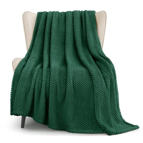 Whale Flotilla Extra Large Soft Fleece Throw Blanket for Couch - color: Emerald Green, size: Throw(50x70 In)