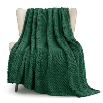 Whale Flotilla Extra Large Soft Fleece Throw Blanket for Couch - color: Emerald Green, size: Throw(50x70 In)