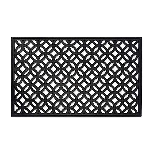 DII High Traffic All-Weather Rubber Doormat, 18x30, Lattice - color: Lattice, size: 1'6" x 2'6" (Rectangular)