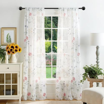 Ycolnaefllr Black Pinecone Curtain Rod, Farmhouse Heavy Duty, Fits 66-120" - color: Black, size: 36-120"