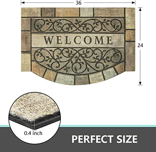 Welcome Door Mats 24"x36" Heavy Duty Front Door Mat Outdoor Welcome Mats
