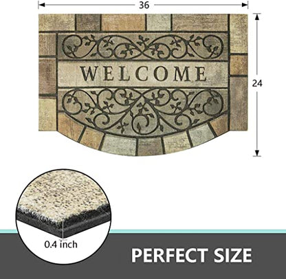 Welcome Door Mats 24"x36" Heavy Duty Front Door Mat Outdoor Welcome Mats