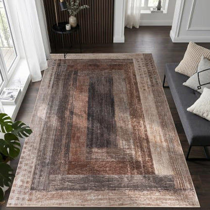 Neutral Geometric Beige 8x10 ft Large Rug for Living Room Bedroom - color: Beige, size: 8' x 10' (Rectangular)