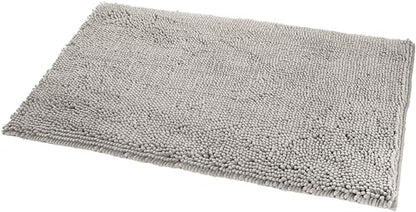 Amazon Basics Platinum Bathroom Rug Mat, Ultra Absorbent Plush Shag, Non-Slip, Quick Drying, Machine Washable, 21" x 34" (Pack of 12) - color: Platinum, size: 1'9" x 2'10" (Rectangular) (Pack of 12)
